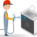 Kitchen cabinet painter icon