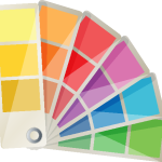 Icon of color swatches showing the company offers color consultations